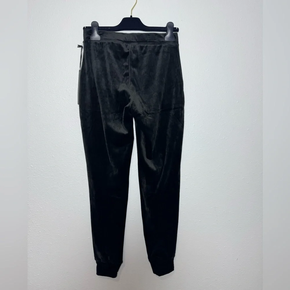 House of Harlow Velour 1960 Nicole Joggers in Black - drawstring - cuffed - NWT